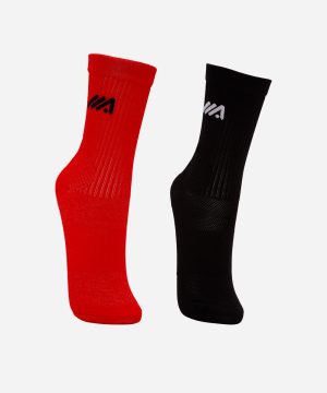 kit de 2 meias masculinas esportiva ace para corrida colorida