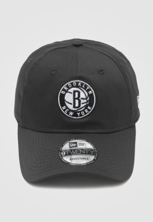 Boné Aberto New Era Special Brooklyn Nets NBA Aba Curva Cinza