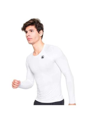 Camisa Térmica Esporte Legal Luar Manga Longa Masculina Branco