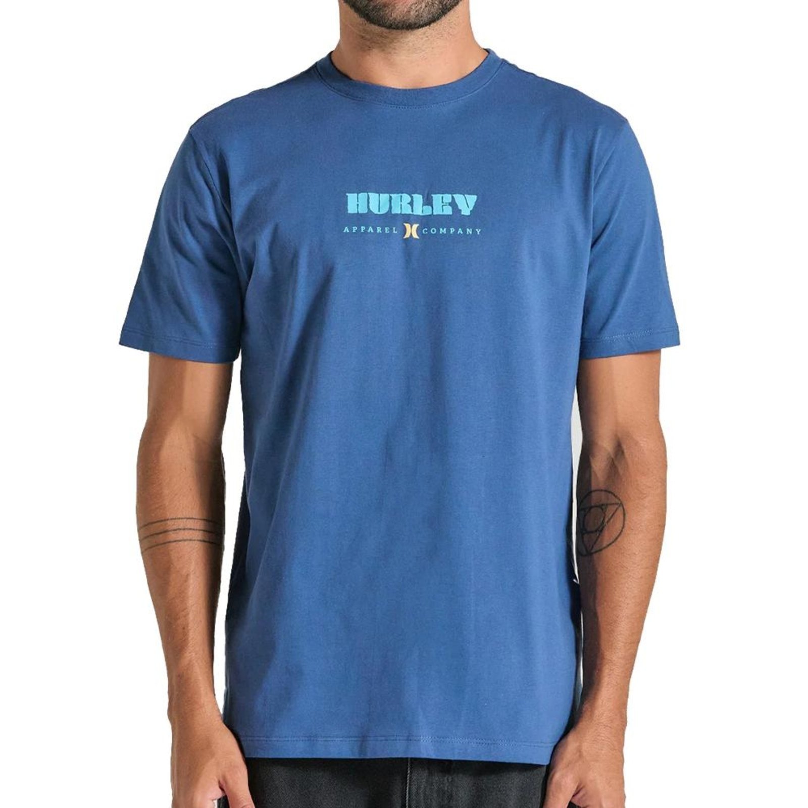 Camiseta Hurley Surf Noise WT25 Masculina Marinho