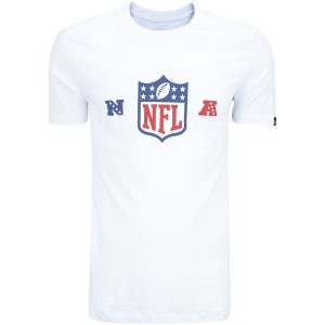 Camiseta Masculina New Era NFL Manga Curta Logo Shield