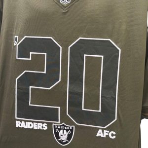 Camiseta New Era Jersey NFL Las Vegas Raiders Camuflada Verde