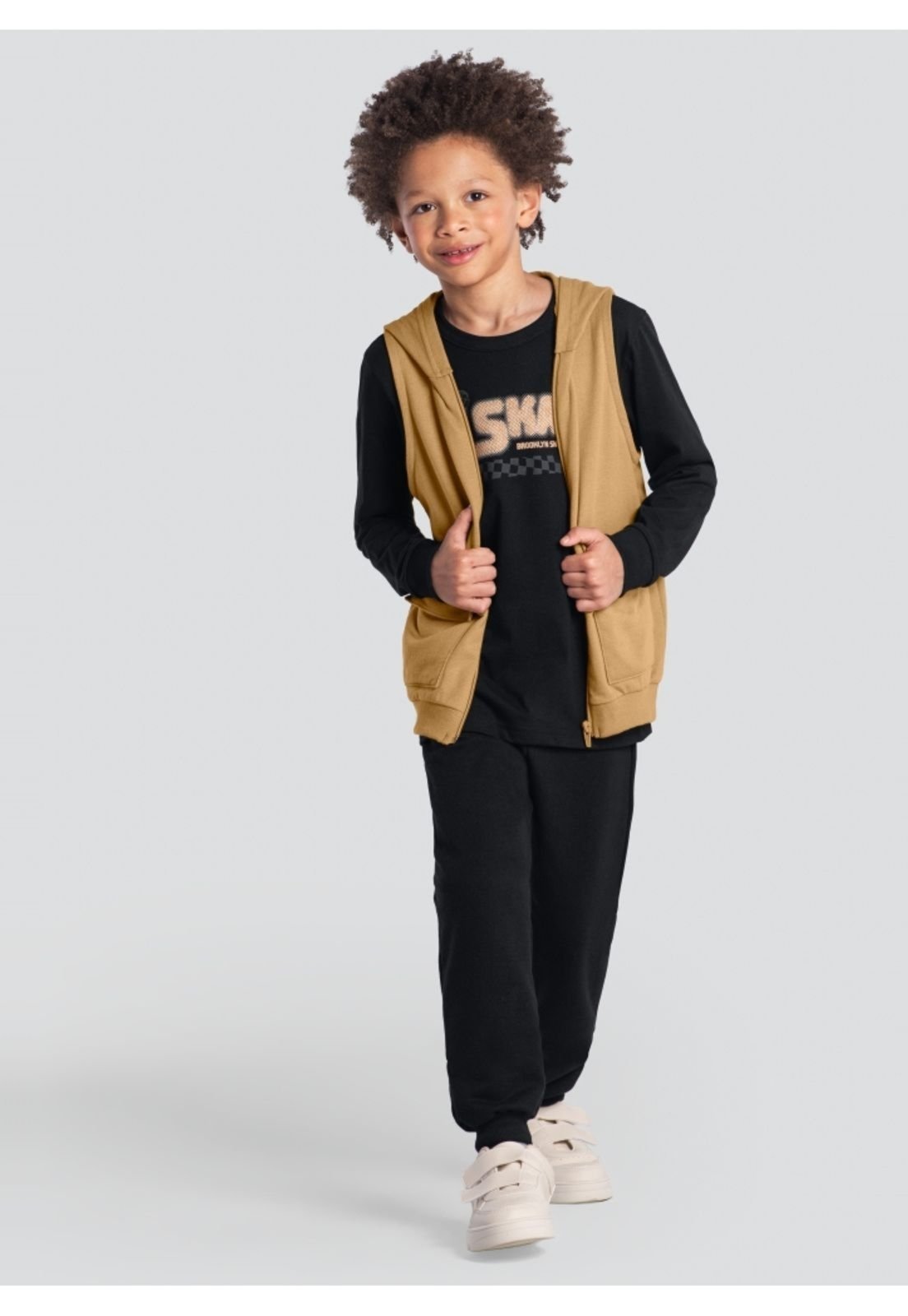 Infantil - Conjunto Menino De Skate Em Puff Brandili