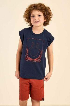 Infantil - Conjunto Menino Skate Smile Elian Azul