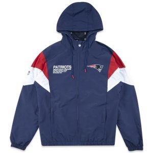 Jaqueta New Era Corta Vento NFL New England Patriots Institutional Style