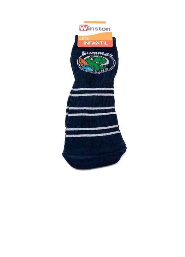Meia Infantil Winston T-Rex Surfing 0300036-016 Marinho Azul