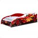 Mini Cama Carro Infantil F96 MDF Montessoriana Segura Decoração Piloto de Corrida Quarto Menino - Vermelho - RPM Móveis
