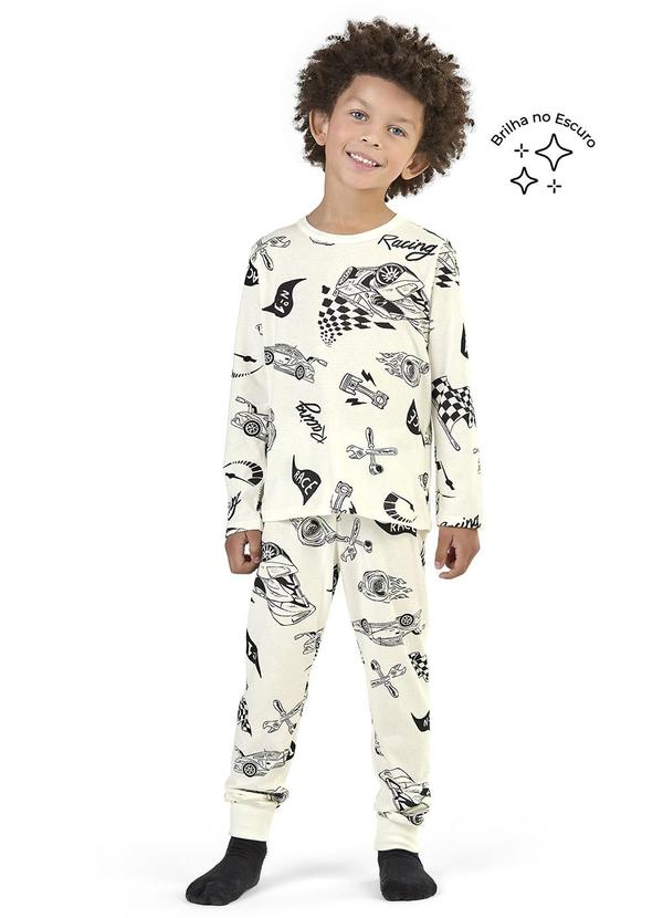 Pijama Infantil Menino Corrida Radical Bege