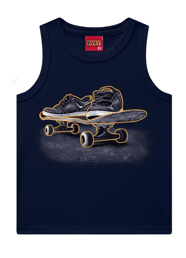 Regata Infantil Menino Skate Azuk Marinho